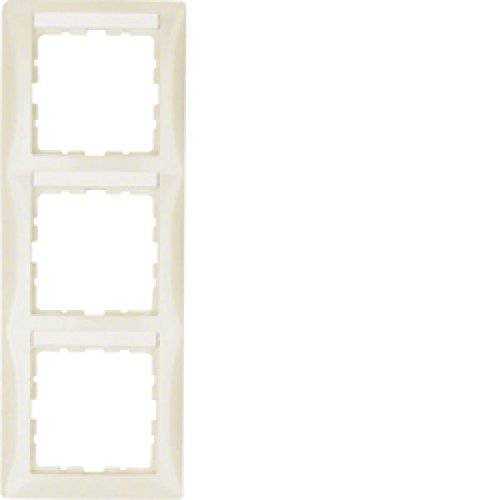 Berker 10138912 Rahmen mit Beschriftungsfeld 3fach senkrecht S.1 weiß, glänzend Mesch Shop Berker 10138912 Rahmen mit Beschriftungsfeld 3fach senkrecht S.1 weiß, glänzend Mesch Shop